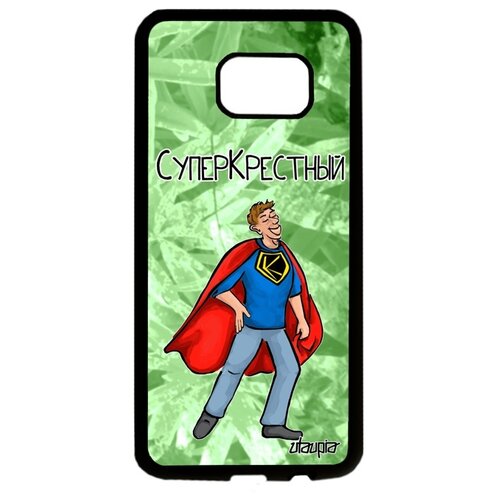 фото Чехол для смартфона galaxy s7 edge, "суперкрестный" крестины юмор utaupia