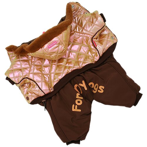 фото Комбинезон для собак formydogs fw926-2020 m коричневый/металлик