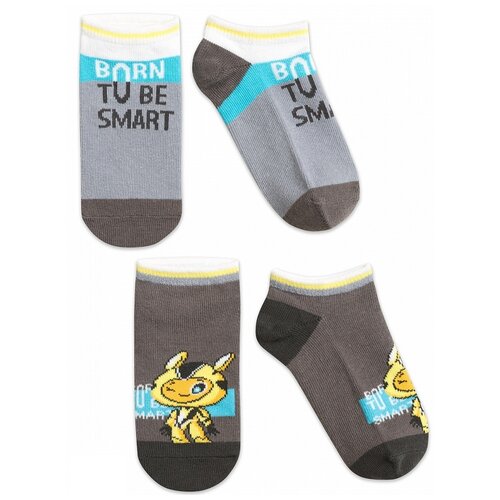 фото Носки pelican комплект 2 пары размер 16-18, серый/серый(40/40)