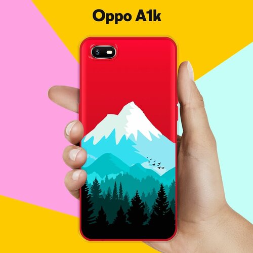 Силиконовый чехол на OPPO A1k Снежная гора / для Оппо А1к силиконовый чехол на oppo a1k оппо а1к кот гора прозрачный