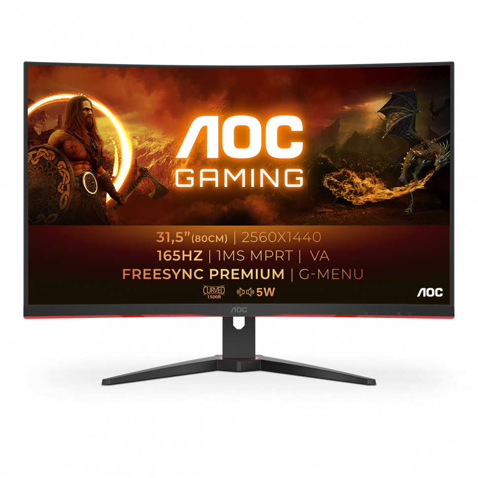 Игровой монитор AOC GAMING CQ32G2SE/BK