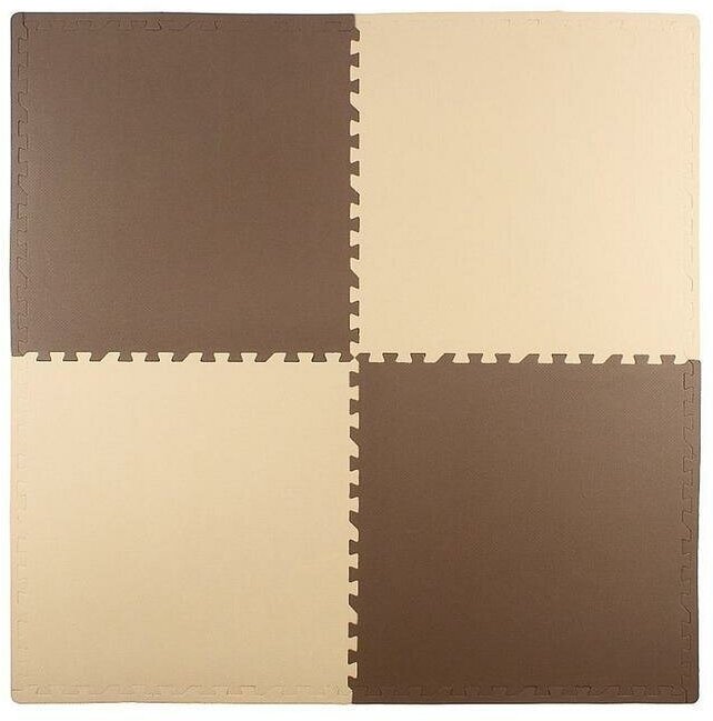 Мягкий пол универсальный 60 x 60, цвет бежево-коричневый