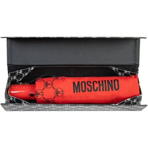 Зонт складной Moschino 8936-OCC DQM allover Red