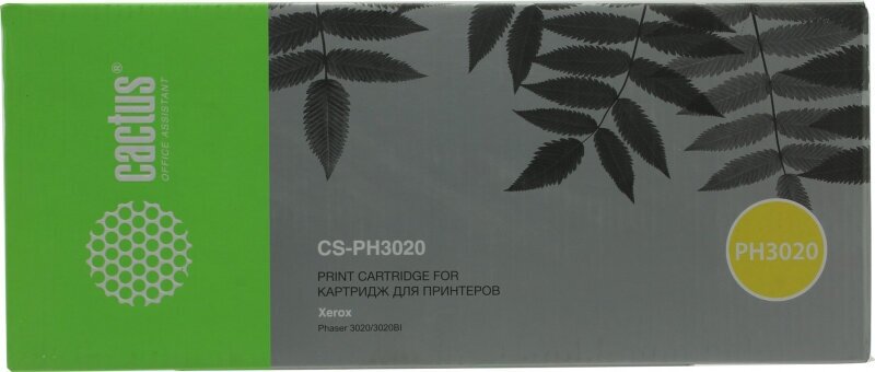 Картридж Cactus CS-PH3020 106R02773 черный, для XEROX Phaser 3020/3020BI, ресурс до 1500 страниц