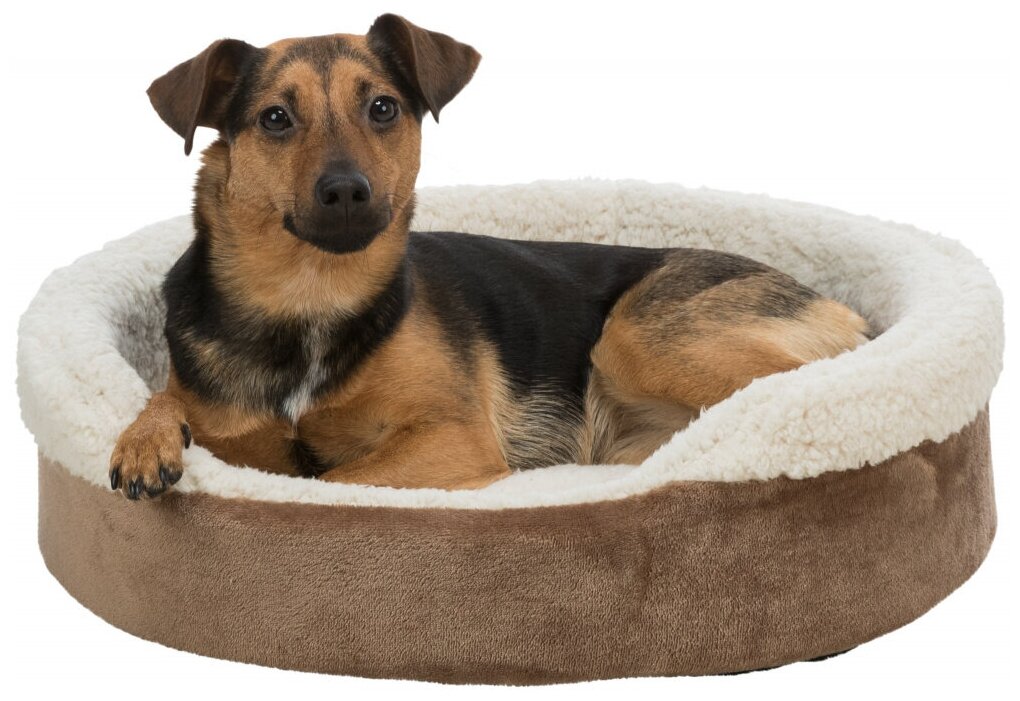 Лежак для собак TRIXIE Cosma 37052 60х50 см 60 см 50 см коричневый/бежевый - фотография № 4