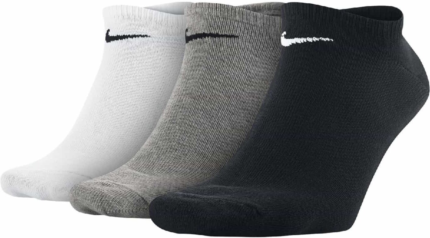 Носки NIKE, комплект, 3 пары, размер S INT, черный