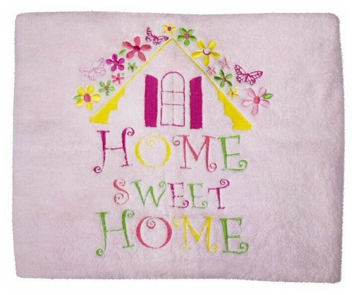Плед велсофт "Sweet Home", 100% полиэстер, размер 80*120 см (pink)
