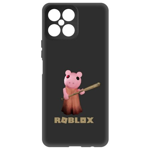 Чехол-накладка Krutoff Soft Case Roblox-Пигги для Honor X8 черный чехол накладка krutoff soft case roblox пигги для honor 30 черный