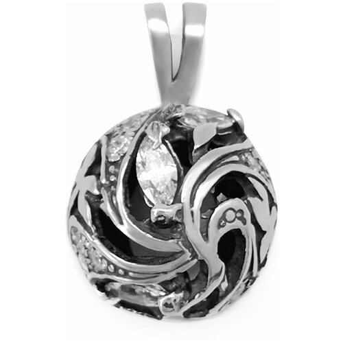 Подвеска женская серебряная на шею, серебро 925 пробы, ювелирное украшение Изабель