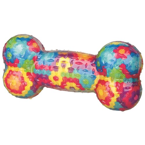 Игрушка для собак Trixie Кость цветная с пищалкой 17 см (1 шт)
