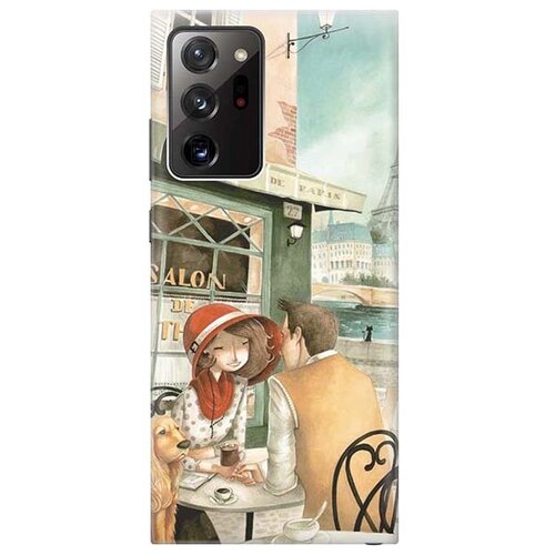 фото Чехол - накладка artcolor для samsung galaxy note 20 ultra с принтом "sweet paris" re:pa
