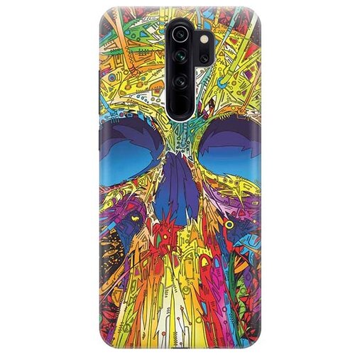 фото Чехол - накладка artcolor для xiaomi redmi note 8 pro с принтом "череп красок" re:pa