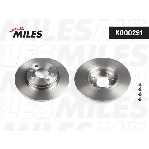 Диск тормозной передний MILES K000291 для ам Renault Logan I-II Sandero I-II с двигателем 16 8V 259х12 мм 3565₽