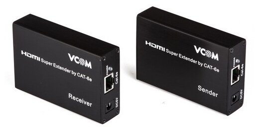 VCOM DD471 Удлинитель HDMI по витой паре до 60м extender VCOM <DD471> +2б.п. - фото №3