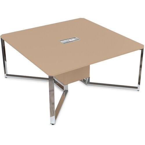 Стол для переговоров Summit Alsav 16СК.166 Mokko/Металл глянец 1600*1600*750