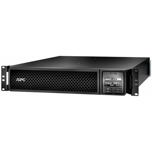 ибп с двойным преобразованием apc by schneider electric srt1500rmxli nc черный 1500 вт ИБП с двойным преобразованием APC by Schneider Electric SRT1000XLI чёрный 1000 Вт