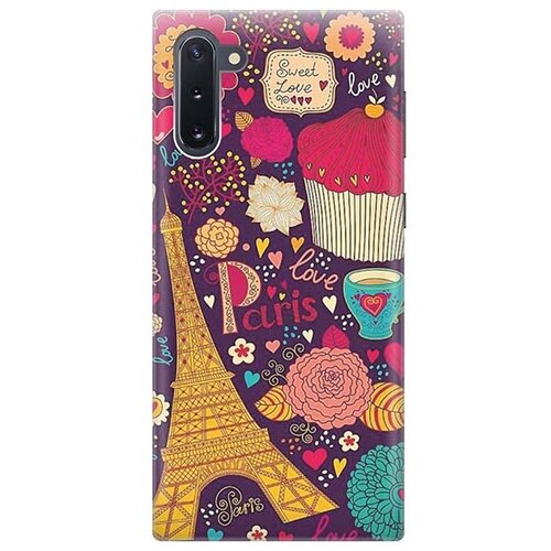 Чехол - накладка ArtColor для Samsung Galaxy Note 10 с принтом Love in Paris чехол накладка artcolor для samsung galaxy a01 core с принтом love in paris