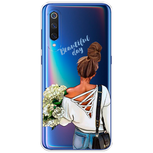 Силиконовый чехол на Xiaomi Mi 9 / Сяоми Ми 9 Beautiful day vector, прозрачный