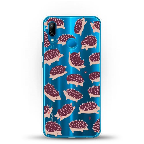 фото Силиконовый чехол ёжики на huawei nova 3e andy & paul