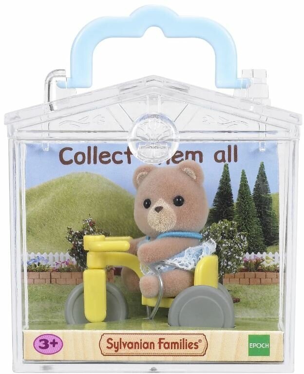 Игровой набор Sylvanian Families Младенец в пластиковом сундучке Малыш-щенок на лошадке - фото №17