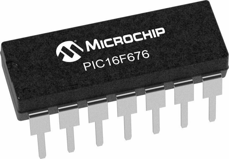 2шт. микросхема микроконтроллер PIC16F676-I/P, DIP14