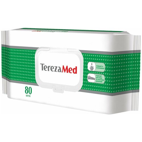 TerezaMed / Влажные салфетки TerezaMed Алоэ вера 80шт 3 уп