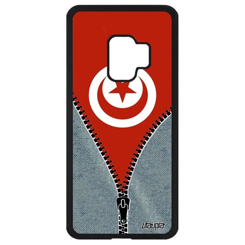 фото Чехол на телефон galaxy s9, "флаг туниса на молнии" патриот государственный utaupia