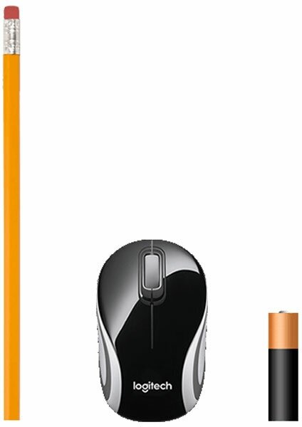 Logitech Wireless Mini Mouse M187 (черный) - фото №10