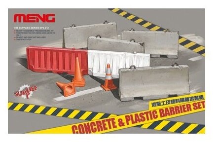 Сборные модели MENG SPS-012 "барьеры" CONCRETE & PLASTIC BARRIER SET 1/35