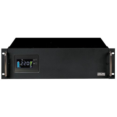 Интерактивный ИБП Powercom King Pro RM KIN-3000AP LCD черный 2400 Вт