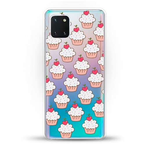 фото Силиконовый чехол капкейки на samsung galaxy note 10 lite andy & paul