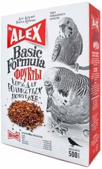 Mr. ALEX корм Basic Formula Фрукты для волнистых попугаев, 500 г