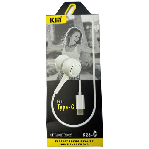 Внутриканальные проводные HiFi наушники Rapture KIN K28 Type-C белые 99000₽