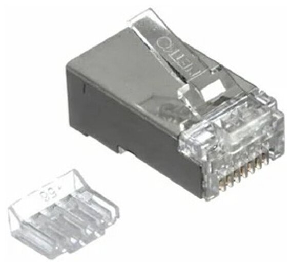 Коннектор Vention RJ45 (8p8c), FTP cat. 5e, под витую пару, экранированный (10шт.)