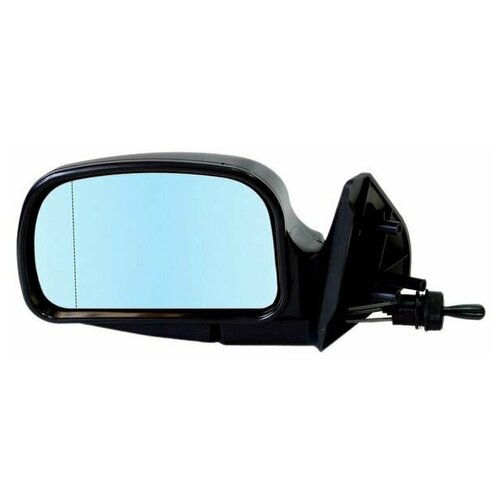 Зеркало боковое левое ВАЗ 2108-15 модель ЛТА-9 Г с тросовым приводом регулировки, с асферическим противоослепляющим отражателем голубого тона Без Обогрева.