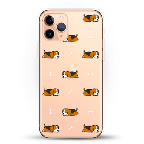 фото Силиконовый чехол бигли спят на apple iphone 11 pro max andy & paul