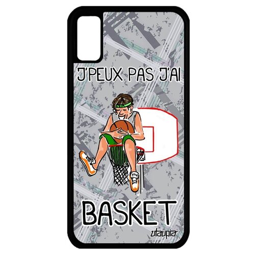 фото Чехол для телефона apple iphone x, "не могу - у меня баскетбол!" карикатура мяч utaupia
