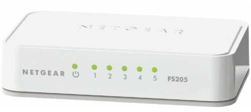 Коммутатор NETGEAR FS205-100PES 5 x 10/100 Mbps switch NEW DESIGN