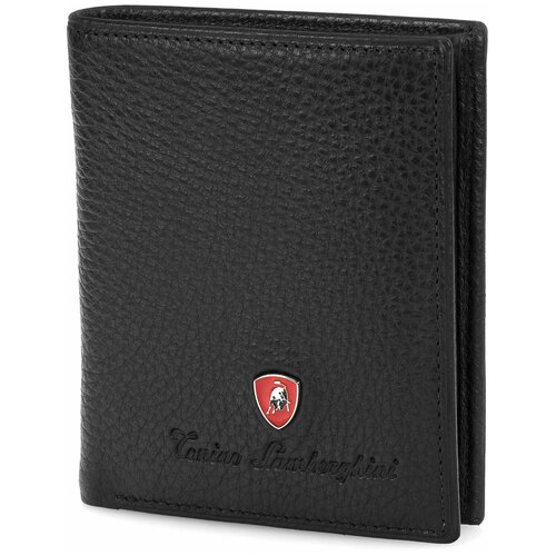 Портмоне Tonino Lamborghini Sport Elegance Black, 8.8х10.3 см, кожа.