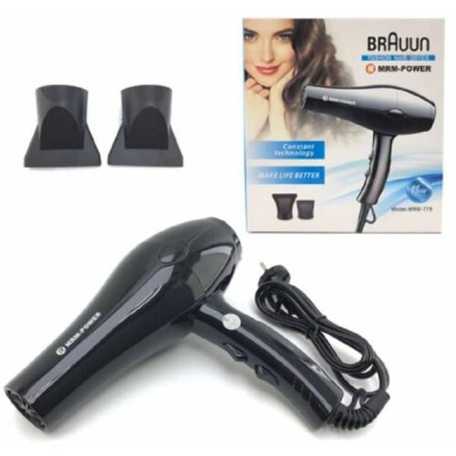 Фен для волос Фен BRAUUN MRM-779 черный 80000₽