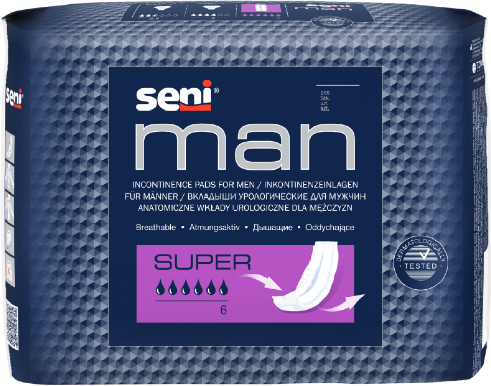 Seni Man Super / Сени Мен Супер - урологические вкладыши для мужчин, 10 шт.