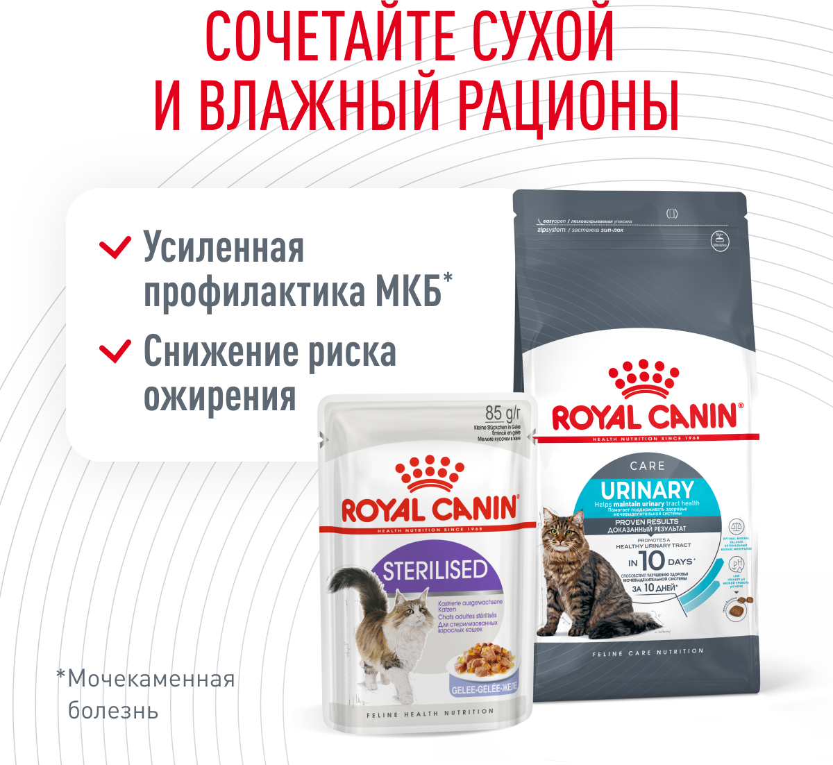 Сухой корм для кошек Royal Canin Urinary Care (Уринари Кэа), для поддержания здоровья мочевыделительной системы от 1 до 12 лет, 0,4 кг