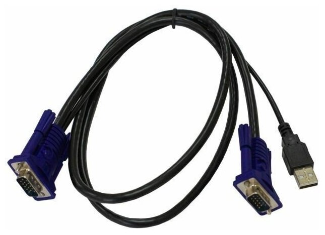 Кабель D-Link DKVM-CU/B1A 1.8м черный