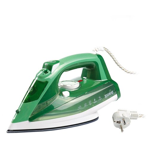 Утюг яромир ЯР-032 2400 Вт керамическая подошва зелёно-белый 269500₽