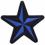Термоаппликация 'Синяя звезда' 7,5*7,5см Hobby&Pro - изображение