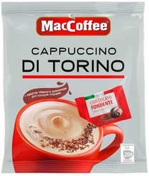 Кофейный напиток MacCoffee Cappuccino di Torino без добавленного сахара с шоколадной крошкой 20шт х 16,5г