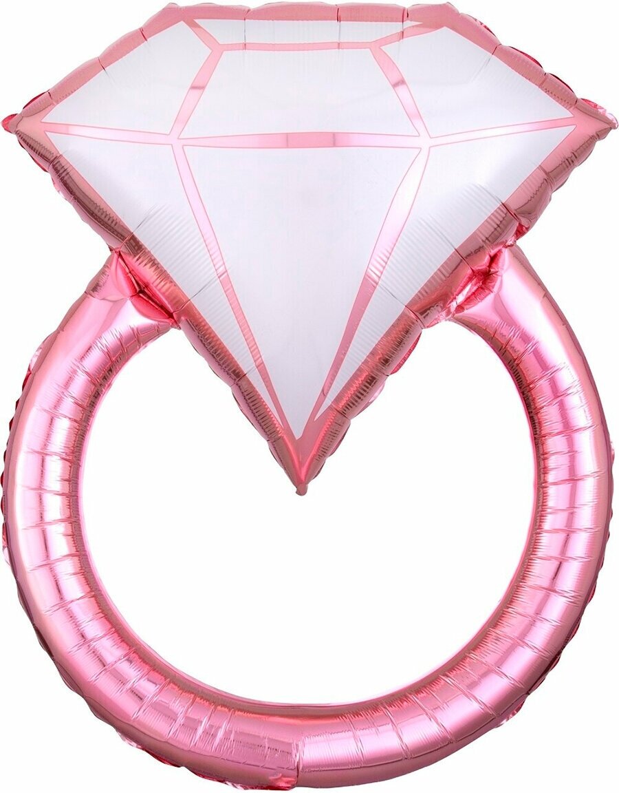 Воздушный шар Кольцо бриллиант, 76 см