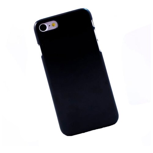 Чехол для iPhone 7/8/SE 2020 пластиковый прорезиненный черный