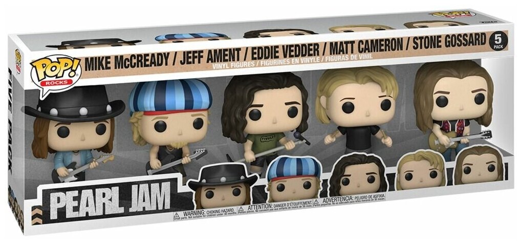 Фигурка Funko POP! Rocks: набор из 5 фигурок Pearl Jam