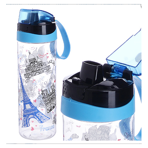 бутылка для воды 750 мл h 24 7 см спортивная пластик Бутылка для воды 750 мл. H-24,7 см. спортивная Париж пластик